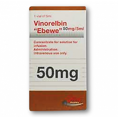 VINORELBIN - EBEWE 50 MG / 5 ML ( VINORELBINE ) CONCENTRATE FOR SOLUTION FOR IV INFUSION VIAL